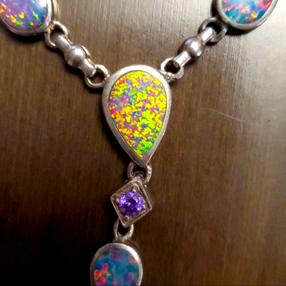 Sterling silver necklace.